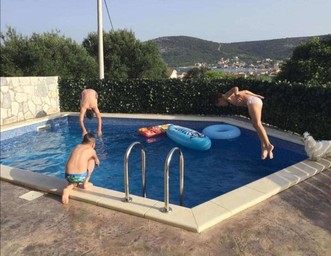 Villa Croatia Sea View With Heated Pool Вінішчє Екстер'єр фото