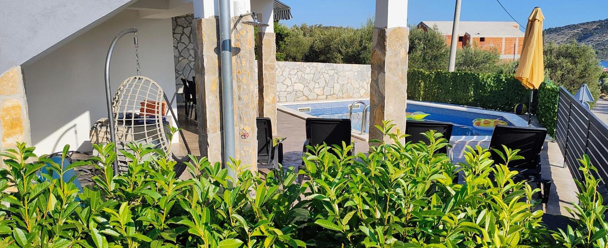 Villa Croatia Sea View With Heated Pool Вінішчє Екстер'єр фото