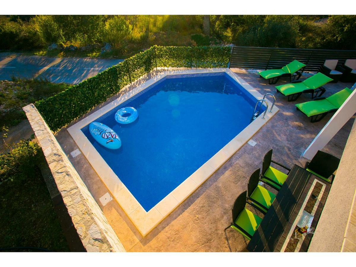 Villa Croatia Sea View With Heated Pool Вінішчє Екстер'єр фото